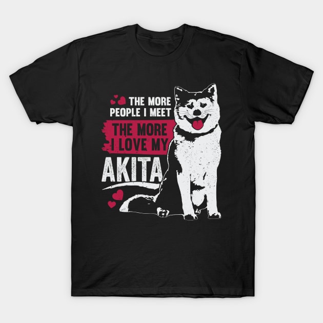 Akita Inu Dog Lover Gift T-Shirt by Dolde08